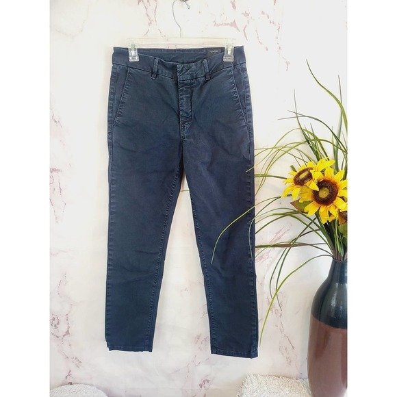 Men's Vince High-Rise Straight Leg Chinos - Navy - Waist 27 - Picture 7 of 10